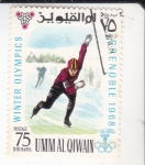 Stamps United Arab Emirates -  OLIMPIADA INVIERNO GRENOBLE'68