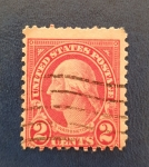 Stamps : America : United_States :  Sello 2cents Washington