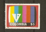 Stamps : America : Colombia :  Televisión a colores