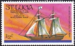 Sellos del Mundo : America : Santa_Luc�a : Bi-Centenario de la Revolución Americana