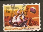 Stamps Colombia -  Galeón