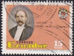 Stamps Ecuador -  Dr. Pedro Moncayo y Esparza