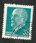 Stamps Germany -  1380 - Presidente Walter Ulbricht