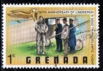Sellos del Mundo : America : Granada : 1977 50 Aniversario vuelo Charles Lindberg