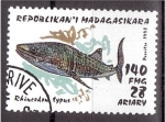 Stamps Madagascar -  serie- Tiburones