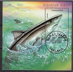 Stamps Tanzania -  Tiburones