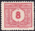 Sellos de America - Uruguay -  Número 8