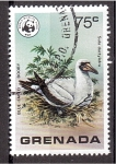Sellos de America - Granada -  WWF- Aves salvajes de Grenada