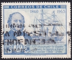 Stamps : America : Chile :  125 Aniv. de la llegada de barcos de vapor