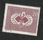 Stamps Germany -  502 - 14 Olimpiadas de ajedrez, en Leipzig