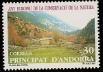 Sellos del Mundo : Europa : Andorra : Año Europeo Conservación de la Naturaleza - Valle del Madriu