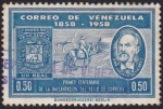 Sellos de America - Venezuela -  1er centenario de la implantación del sello