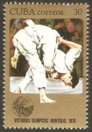 Stamps Cuba -  victorias olimpicas en montreal 76, judo