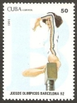 Stamps Cuba -  juegos olimpicos barcelona 92, gimnasia