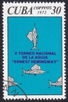 Stamps Cuba -  X Torneo nacional de la aguja - Ernest Hemingway