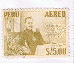 Stamps Peru -  Garcislao Inca de la Vega