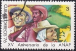 Sellos de America - Cuba -  XV Aniv. de la ANAP