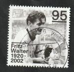 Stamps Germany -  Fritz Walter, futbolista alemán