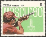 Stamps Cuba -  pre olimpico moscu 80, tiro