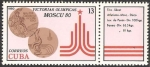 Stamps Cuba -  victorias olimpicas moscu 80, 5 medallas de bronce