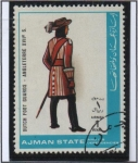 Stamps United Arab Emirates -  Duych Foot Guards Inglaterra XVII1S