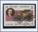 Stamps Afghanistan -  Carl Benz (1844-1929)