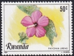 Sellos de Africa - Rwanda -  Pavonia urens