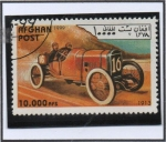 Stamps Afghanistan -  Coches de carreras antiguos año1911