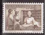 Sellos de Europa - Groenlandia -  150 aniv. librerías en Groelandia