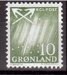 Stamps : Europe : Greenland :  serie- Auroras boreales
