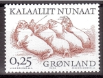 Stamps Greenland -  serie- Vikingos- cazador