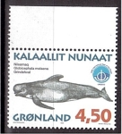 Sellos de Europa - Groenlandia -  Fauna- Ballenas