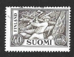 Stamps Finland -  305 - Leñador