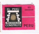 Stamps : America : Peru :  El perú construye Regimen Constitucional  1963 - 1969