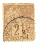 Stamps : Europe : France :  colonies