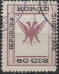 Stamps : Europe : Albania :  Aguila de doble cabeza