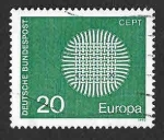 Stamps Germany -  1018 - Europa