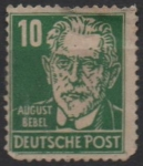 Stamps Germany -  Agust Bebel