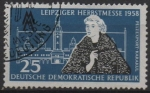 Stamps Germany -  Mujer y Ayuntamiento d' Leipzig