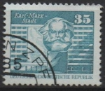 Stamps Germany -  Munumento Karl-Marx