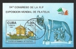 Stamps Cuba -  2809 - HB Exposición Mundial de Filatelia ITALIA 85