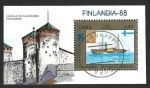 Stamps Cuba -  3034 - HB Exposición Filatélica Mundial FINLANDIA´88 