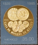 Stamps : America : Mexico :  Monedas
