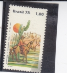 Stamps Brazil -  Día del Libro