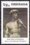 Stamps : America : Grenada :  Michelangelo