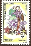 Sellos de Africa - Repblica Democrtica del Congo -  Flores