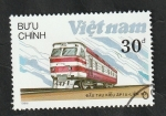 Sellos de Asia - Vietnam -  866 - Locomotora