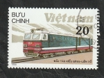 Sellos de Asia - Vietnam -  862 - Locomotora