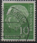 Stamps Germany -  Pres. Theodor Heuss