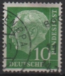 Stamps Germany -  Pres. Theodor Heuss